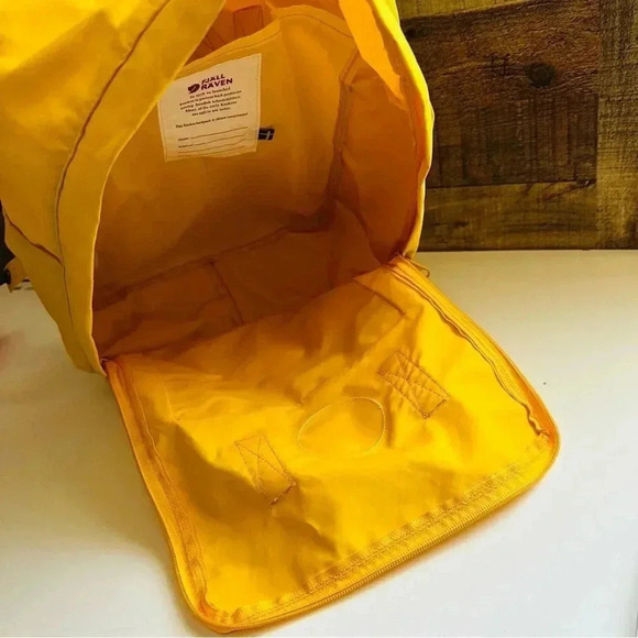 Unisex Fjallraven Kanken Yellow Backpack W Llama Patch main image 10